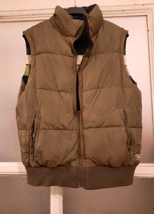 Piumino tecnico taglio bomber smanicato double face, imbottito e impermeabile, marca: Vintage Dressing, estado: Nuevo sin etiquetas, tamaño: S / 36 / 8, 7,00 €, 8,05 € Protección al comprador incluida