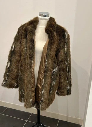 Ecopelliccia/pelliccia sintetica beige/marrone, marca: sartoriale, estado: Muito bom, tamanho: M / 38 / 10, €78.00, €82.60 inclui Proteção do Comprador