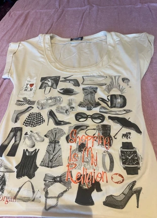 Teeshirt Morgan en taille S (étiquette retirée), marque: Morgan, état: Très bon état, taille: S / 36 / 8, 15,00 €, 16,45 € Protection acheteurs incluse