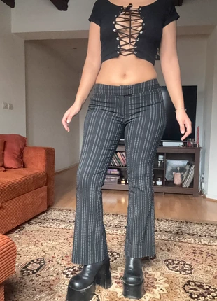 Pantalon vintage à rayures style tailleur officecore y2k, marque: Top Vintage, état: Très bon état, taille: M / 38 / 10, 34,50 €, 36,93 € Protection acheteurs (Pro) incluse