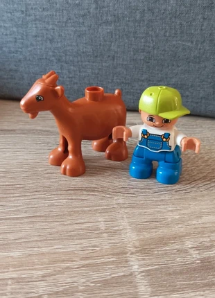 Lot Lego Duplo Garçon en salopette + Chèvre de la ferme Figurines originales, merk: LEGO Duplo, staat: Heel goed, maat: Universeel, € 2,00, € 2,80 inclusief Kopersbescherming