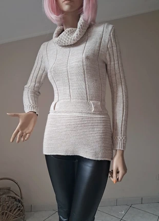 🎀pullover elegante lungo dolcevita beige donna S/36/40, marque: Made In Italy, état: Neuf sans étiquette, taille: S / 36 / 8, 6,90 €, 7,95 € Protection acheteurs incluse