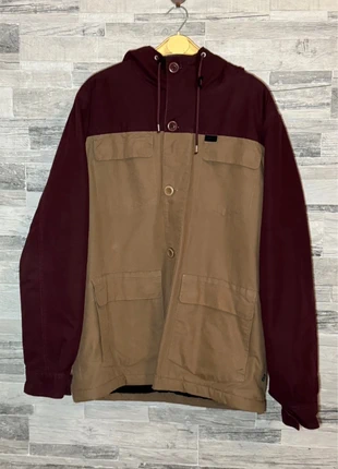 🧥 Parka bicolore Globe – Bordeaux & Beige – Taglia XL | Interno peloso stile Levi’s Trucker, marca: Globe, estado: Muy bueno, tamaño: XL, 35,00 €, 37,45 € Protección al comprador incluida