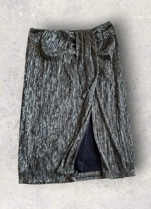 Jupe mi longue fendue Promod argentée taille 40 (tenue de fête), brand: Promod, condition: Very good, size: L / 40 / 12, €7.00, €8.05 includes Buyer Protection