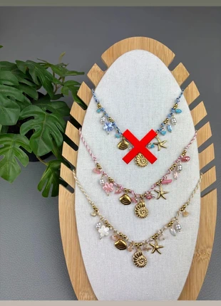 Collier sharms coquillages rose ou blanc en acier inoxydable, condition: New without tags, €18.00, €19.60 includes Buyer Protection Pro