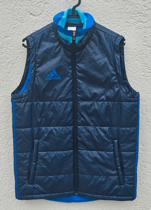 Veste zippée sans manche bleue Adidas - Taille M, marca: adidas, estado: Muito bom, tamanho: M, €15.00, €16.45 inclui Proteção do Comprador