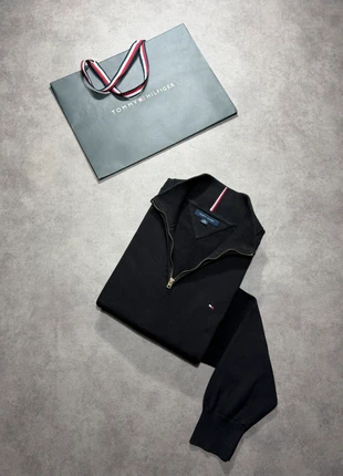 Pull Half Zip | 1/4 zip col camionneur Tommy Hilfiger Noir - Logo brodé - Taille XL | 2338, marca: Tommy Hilfiger, estado: Muy bueno, tamaño: XL, 29,99 €, 32,19 € Protección al comprador Pro incluida