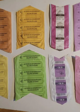 Carte arrotolatrici rotolini monete euro, état: Très bon état, 8,00 €, 9,10 € Protection acheteurs incluse