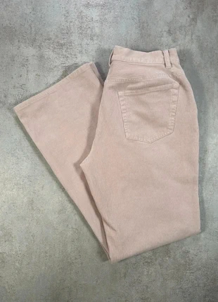 Pantalon En Velours Côtelé / Corduroy halogen beige cotele coupe droite poches frontales taille 10, brand: Vintage Dressing, condizioni: Ottime, taglia: M / IT 42 / EU 38, €8.00, €9.10 include la Protezione acquisti Pro