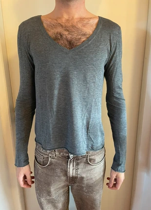 Haut gris col V American Vintage – Taille M – 100% coton, marque: American Vintage, état: Très bon état, taille: M / 38 / 10, 8,00 €, 9,10 € Protection acheteurs incluse