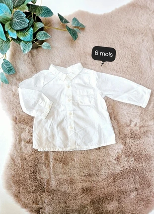 Chemise blanche 6 mois Bonpoint, marque: Bonpoint, état: Très bon état, taille: 6-9 mois / 68 cm, 11,00 €, 12,25 € Protection acheteurs (Pro) incluse
