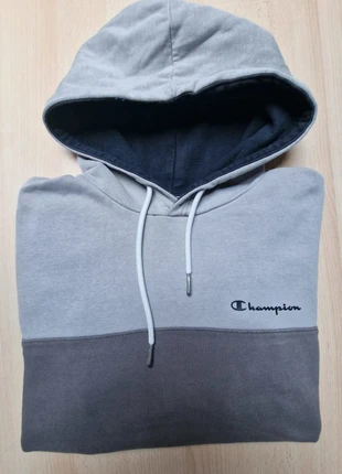 Sweat-shirt noir et gris Champion / logo noir imprimé / taille S homme, brand: Champion, condition: Very good, size: S, €7.00, €8.05 includes Buyer Protection