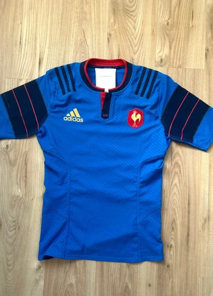 Maillot rugby XV de France Adidas bleu homme- taille 9 équivalent L année 2015, marke: adidas, zustand: Sehr gut, größe: L, 70,00 €, 74,20 € inklusive Vinted-Käuferschutz