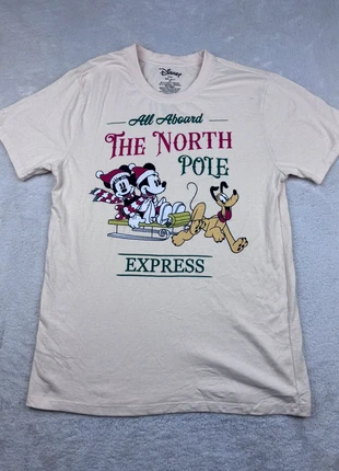 T-shirt Disney Mickey Noël Vintage Crème Femme M 0568, marque: Disney, état: Bon état, taille: M / 38 / 10, 15,00 €, 16,45 € Protection acheteurs (Pro) incluse