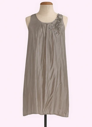 Vestito Donna Grigio - Trussardi Jeans - Pura Seta - M, brand: Trussardi Jeans, condizioni: Ottime, taglia: M / IT 42 / EU 38, €20.00, €21.70 include la Protezione acquisti