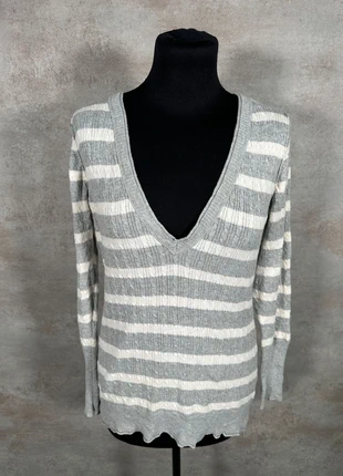 Pull Maille Torsadée Cable Knit Vintage Sonoma gris clair rayé taille L, marke: Vintage Dressing, zustand: Sehr gut, größe: L / 40 / 12, 15,00 €, 16,45 € beinhaltet Vinted-Käuferschutz Pro