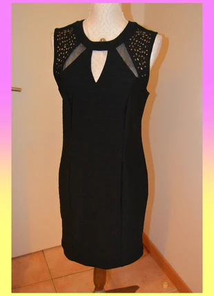 Robe chic noire Ms Mode taille 42 avec strass et transparence, marque: MS Mode, état: Très bon état, taille: XL / 42 / 14, 20,00 €, 21,70 € Protection acheteurs (Pro) incluse