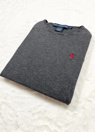 Ralph Lauren pull fin col rond gris foncé femme taille S coton logo rouge, marca: Ralph Lauren, estado: Muy bueno, tamaño: S, 22,00 €, 23,80 € Protección al comprador Pro incluida