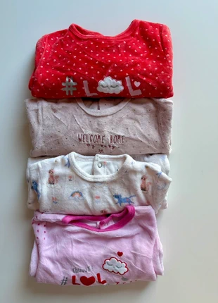 Lot de 4 pyjamas hiver 6 mois, marca: plusieurs marques, estado: Muito bom, tamanho: 6-9 meses / 68 cm, €8.00, €9.10 inclui Proteção do Comprador