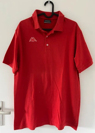 Rode vintage Kappa polo – maat L, merk: Kappa, staat: Goed, maat: L, € 3,99, € 4,89 inclusief Kopersbescherming