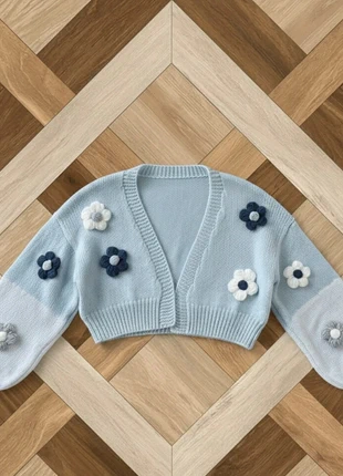 Cardigan Femme Bleu Brodé Coton Vintage Chic Sexy Élégant - Taille S, brand: Vintage Dressing, condition: Very good, size: S / 36 / 8, €56.99, €60.54 includes Buyer Protection