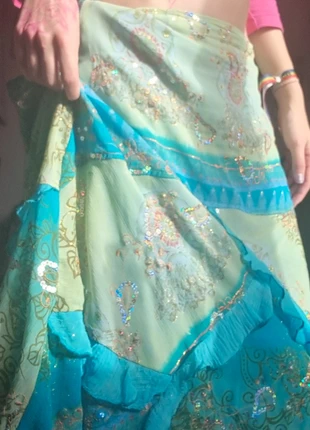 Sparkly maxi skirt, merk: Vintage Dressing, staat: Heel goed, maat: M / 38 / 10, € 30,00, € 32,20 inclusief Kopersbescherming