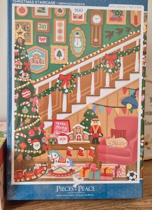 Puzzles 500 pieces Escaliers de Noël, marque: pieces and peage, état: Neuf avec étiquette, 17,95 €, 19,55 € Protection acheteurs (Pro) incluse