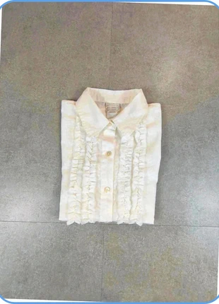 Chemisier femme manches courtes blanches Motifs fleuris - taille M - très bonne état, condition: Very good, size: M / 38 / 10, €2.00, €2.80 includes Buyer Protection