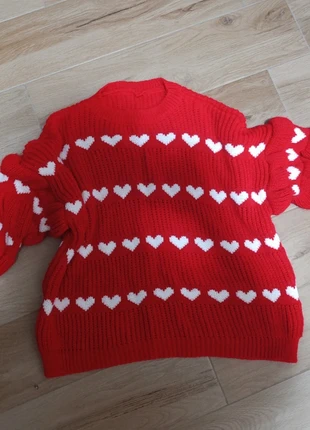 Maglione cuori natalizio, brand: Vintage, condizioni: Ottime, taglia: Taglia unica, €9.00, €10.15 include la Protezione acquisti