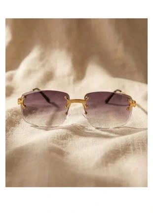 Lunettes de soleil style Cartier doré UV400 rondes unisexe rétro vintage tendance neuf, brand: Soleil, condition: New without tags, €14.99, €16.44 includes Buyer Protection Pro