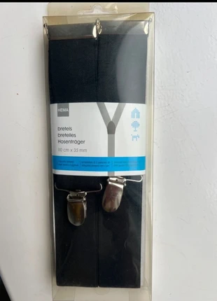 HEMA bretels zwart 110cm bij 35mm, merk: Hema, staat: Nieuw met prijskaartje, € 5,00, € 5,95 inclusief Kopersbescherming