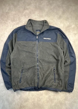 Polaire full zip Nautica gris foncé et marine logo brodé blanc - taille S, brand: Nautica, condition: Very good, size: S, €19.90, €21.60 includes Buyer Protection