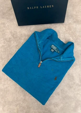 Half zip Ralph Lauren bleu logo marron homme taille Xl old money, marque: Ralph Lauren, état: Satisfaisant, taille: XL, 9,40 €, 10,57 € Protection acheteurs incluse
