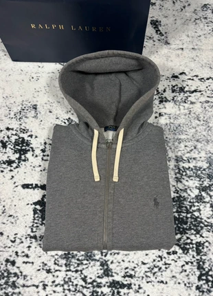 Pull Gilet à Capuche Zip Ralph Lauren Gris | Logo Brodé Gris | Taille M, marque: Ralph Lauren, état: Très bon état, taille: M, 49,99 €, 53,19 € Protection acheteurs incluse
