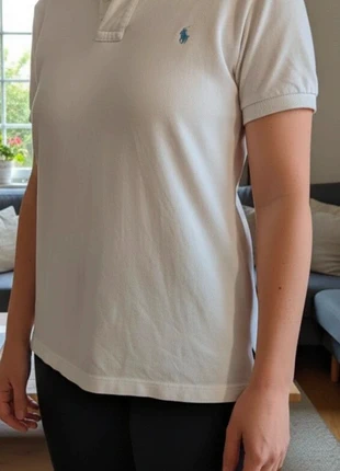 Polo femme Ralph Lauren blanc taille M en très bon état, merk: Ralph Lauren, staat: Heel goed, maat: M / 38 / 10, € 13,00, € 14,35 inclusief Kopersbescherming
