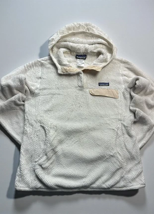 Gilet polaire Patagonia à capuche crème/blanc - taille M, marque: Patagonia, état: Très bon état, taille: M / 38 / 10, 50,00 €, 53,20 € Protection acheteurs incluse