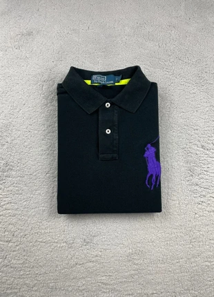 Polo manche courte Custom Fit - Polo Ralph Lauren - Noir logo brodé Violet / Jaune - Taille M Homme, merk: Polo Ralph Lauren, staat: Heel goed, maat: M, € 24,90, € 26,85 inclusief Kopersbescherming Pro