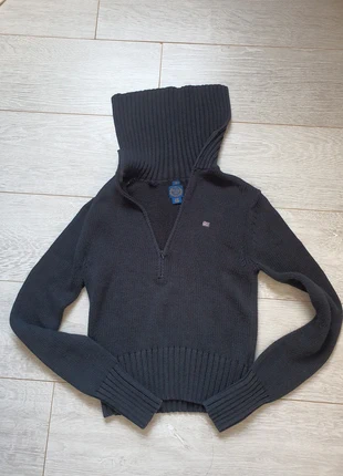 Vintage Polo Ralph Lauren Black Cotton Long Sleeve Zip Up Jumper Top M, brand: Polo Ralph Lauren, condition: Good, size: M / 10, £7.00, £8.05 includes Buyer Protection