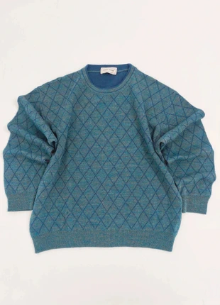 💫Vintage Blue Diamond Knit Sweater – Cozy Classic Style💫, marca: Vintage Dressing, estado: Muy bueno, tamaño: M, 20,95 €, 22,70 € Protección al comprador incluida