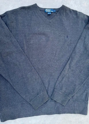 Pull Ralph Lauren Gris Homme L – Col V – 100% coton – Vintage, brand: Ralph Lauren, condition: Very good, size: L, €30.00, €32.20 includes Buyer Protection