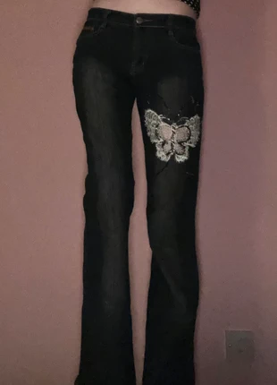 low rise flared jeans, brand: Vintage Denim, condition: Very good, size: S / UK 8-10, £36.00, £38.50 includes Buyer Protection