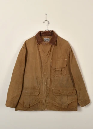 Vintage canvas hunting jacket by Hinson Bodyguard made in U.S.A circa 1940-50 (2100), merk: Hison Bodyguard, staat: Heel goed, maat: M, € 340,00, € 357,70 inclusief Kopersbescherming Pro