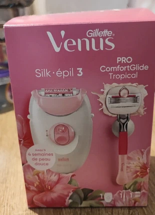 Épilateur Braun Silk-épil 3 + rasoir Gillette Venus neuf, merk: Venus, staat: Nieuw met prijskaartje, € 25,00, € 26,95 inclusief Kopersbescherming