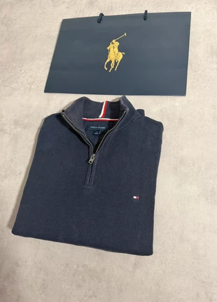Pull Demi Zip Tommy Hilfiger Homme Marine - Taille L - NB23, merk: Tommy Hilfiger, staat: Heel goed, maat: L, € 32,80, € 35,14 inclusief Kopersbescherming