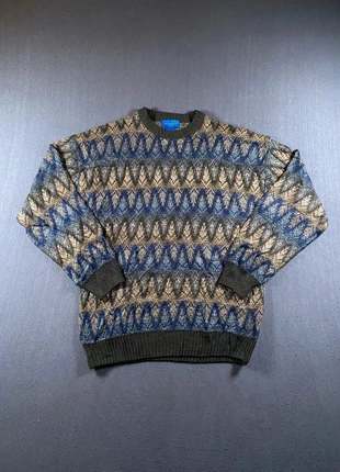 Pull Towncraft Vintage 90s Motif Abstract Jacquard Cosy Hiver Oversize Taille L Homme, brand: Vintage Dressing, condition: Very good, size: L, €40.00, €42.70 includes Buyer Protection