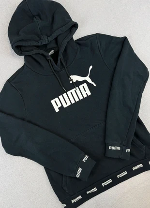 Puma Hoodie – Black Logo Tape – Men (Talla S), marque: Puma, état: Très bon état, taille: S, 12,90 €, 14,25 € Protection acheteurs incluse