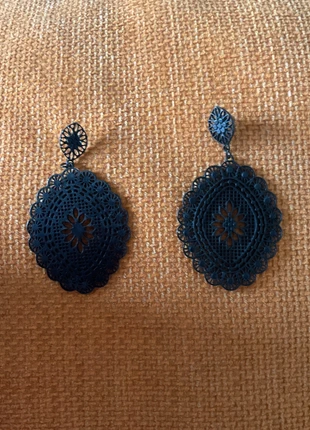 Boucles d oreilles dentelle noir métal, marca: Noir, estado: Novo sem etiquetas, €3.00, €3.85 inclui Proteção do Comprador