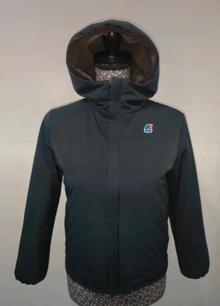 Manteau parka rembourrée réversible K-way Jacques warm double bleu marron taille 10 ans mixte 🔥, marque: K-Way, état: Très bon état, taille: 10 ans / 140 cm, 119,00 €, 125,65 € Protection acheteurs (Pro) incluse
