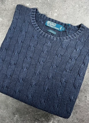 Pull torsadé Polo Ralph Lauren bleu marine – L homme – soie TRL 03, marca: Ralph Lauren, estado: Bueno, tamaño: L, 35,00 €, 37,45 € Protección al comprador Pro incluida