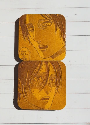Lot de 2 dessous de verre / SNK, brand: Fait Main, condition: Very good, €12.00, €13.30 includes Buyer Protection Pro
